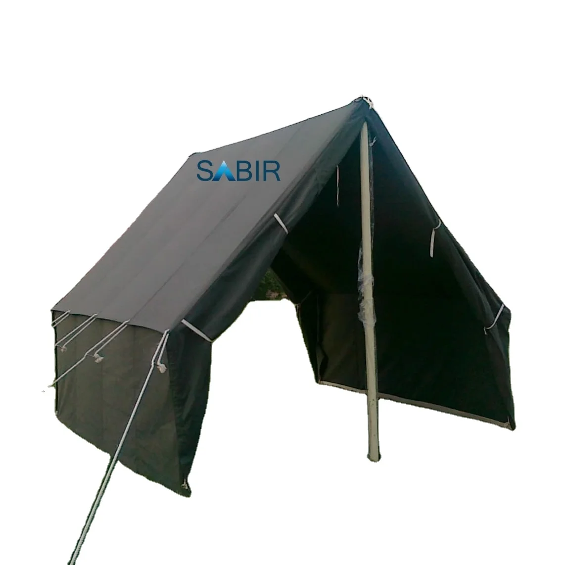 Heavy Duty Waterproof Canvas Insulated Green Tent Ridge Style Small One Man Tent Outdoor Two Men Half Shelter Canvas Tarp Tent