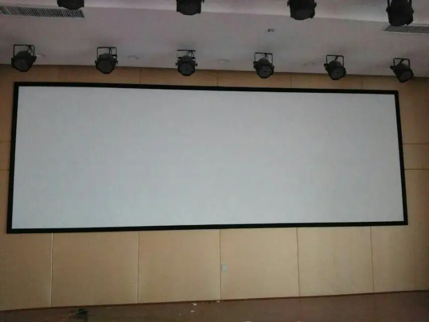 TELON Manufacture Price 150inch ALR Short Throw Fixed Frame Projector Screen with Wide Viewing Angle