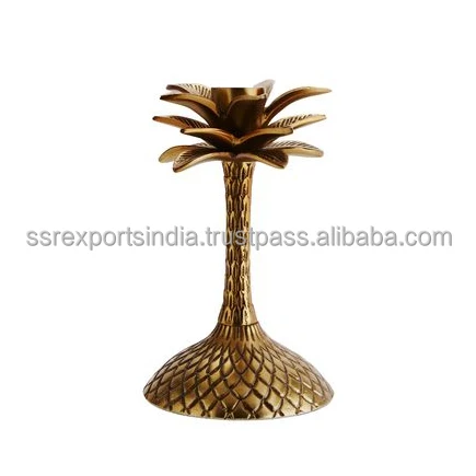 Handcrafted metal Aluminium Candle Holder Stand golden Wholesale Indian branch Style Handmade Tea Light Top Quality Distressed