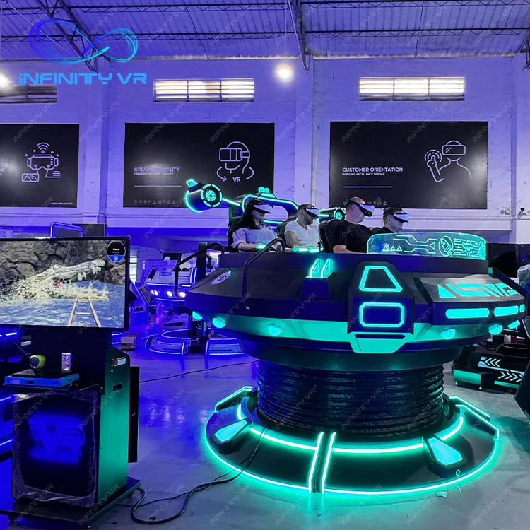 Commercial Vr Virtual Reality Cinema Rotating Chair 5 Players 360 Degree Gaming Simulator Equipment Vr UFO Arcade Game Machine