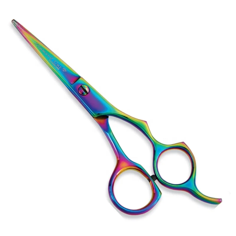 Titanium Color Scissors For Hair Salon in Stainless Custom Size And Design Hair Scissors multiple color Hair Cutting Scissors