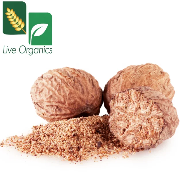 Nutmeg Organic & Natural Grown in India Ethically Sourced Non-GMO Chemical Free Live Organics