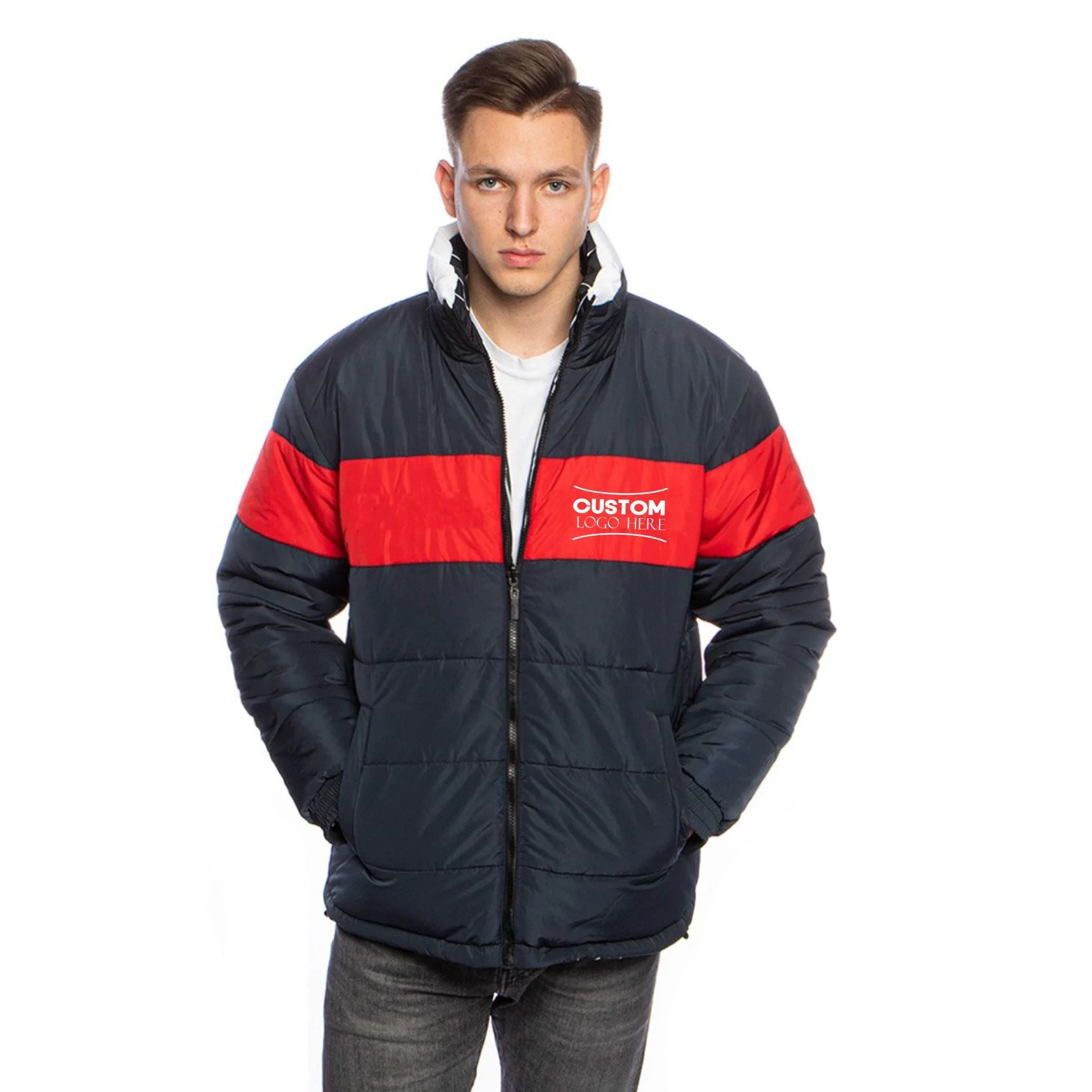 2021 2022 New products custom north puffy jacket the Lightweight Puffer face men jacket for unisex bubble jacket men