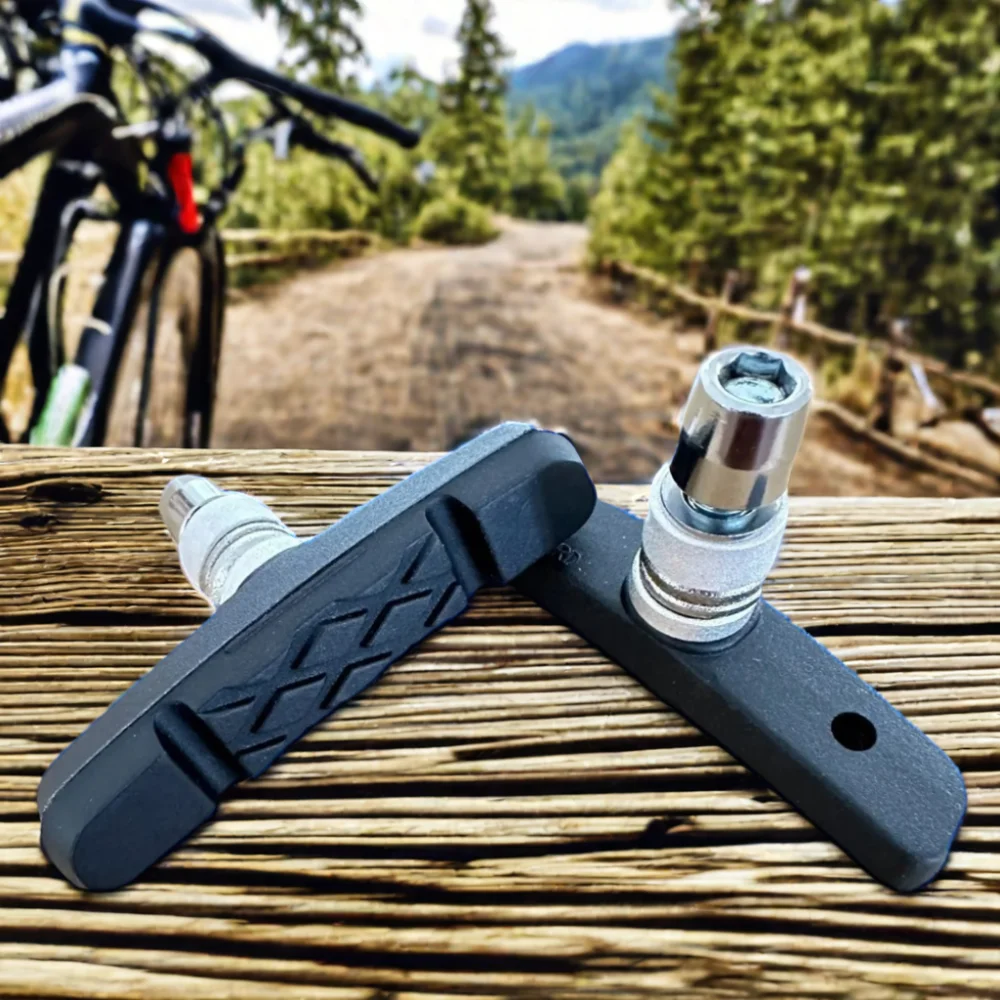 High Quality Steel & Rubber V Brake Pads for MTB & Road Bikes Excellent Friction Rim Brake Shoes for Cycling