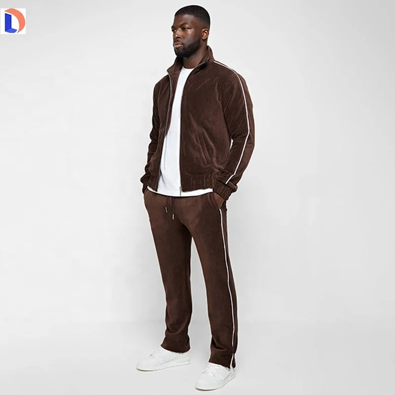 Customizable Fabric 100% Cotton Oversized Unisex Hoodies Velvet Tracksuit Set 2 Piece Jogger Fitness Suits