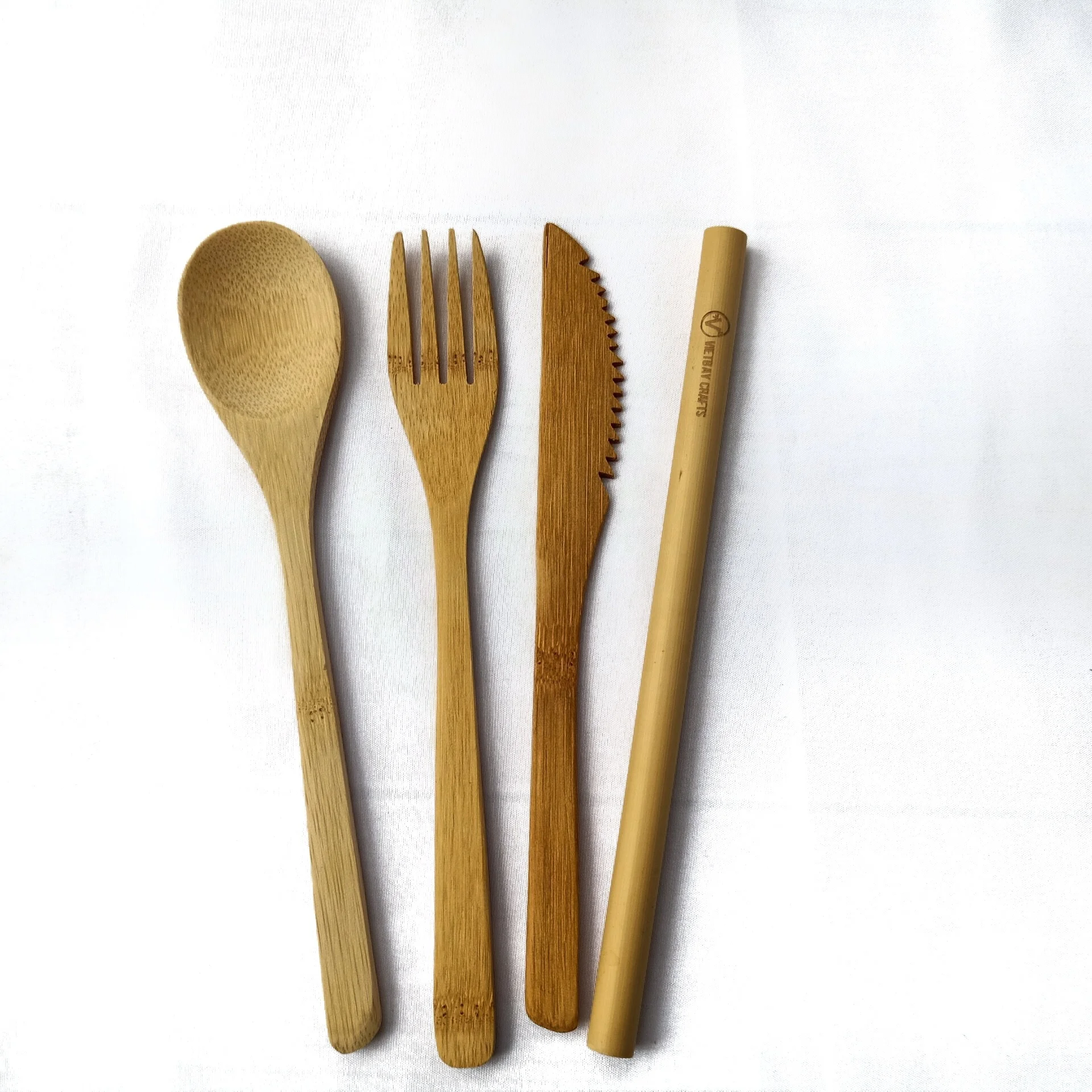 
Wholesale Vietnamese Handmade Coconut Wooden Cutlery Set Spoon and Fork Set Hot Trend Gift Set in Kitchen Space 