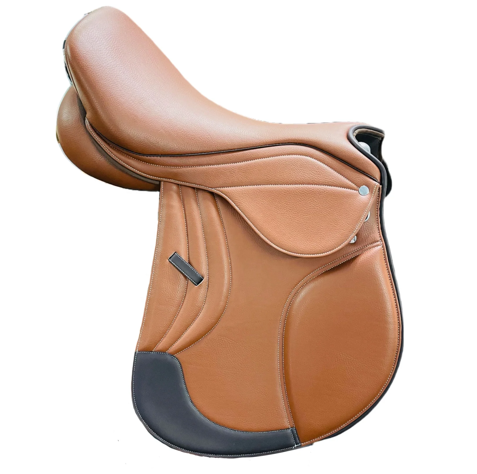 Top Quality Horse Jumping Saddle Made By Genuine Fine Quality Soft Seat Leather English Saddle For Horse Ridding