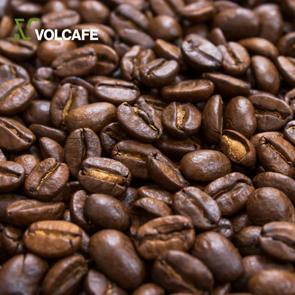 Оптовая продажа кофе Volcafe с золотой жареной арабикой темные жареные кофейные зерна подают для кондитерских изделий
