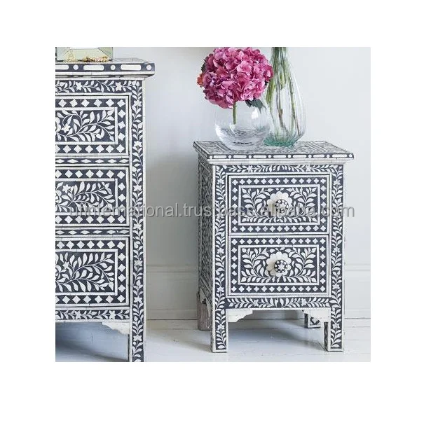 Столешница с инкрустацией в виде костей изделием ручной работы небольшой ящик мебель Лидер продаж