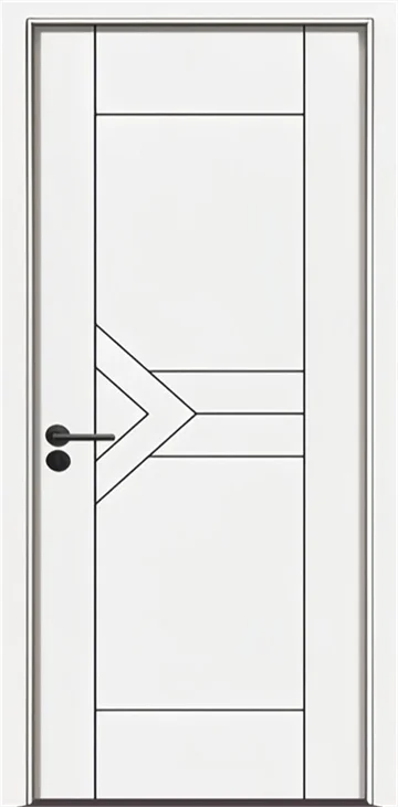 WPC wood plastic environmental Modern design french style room wpc door