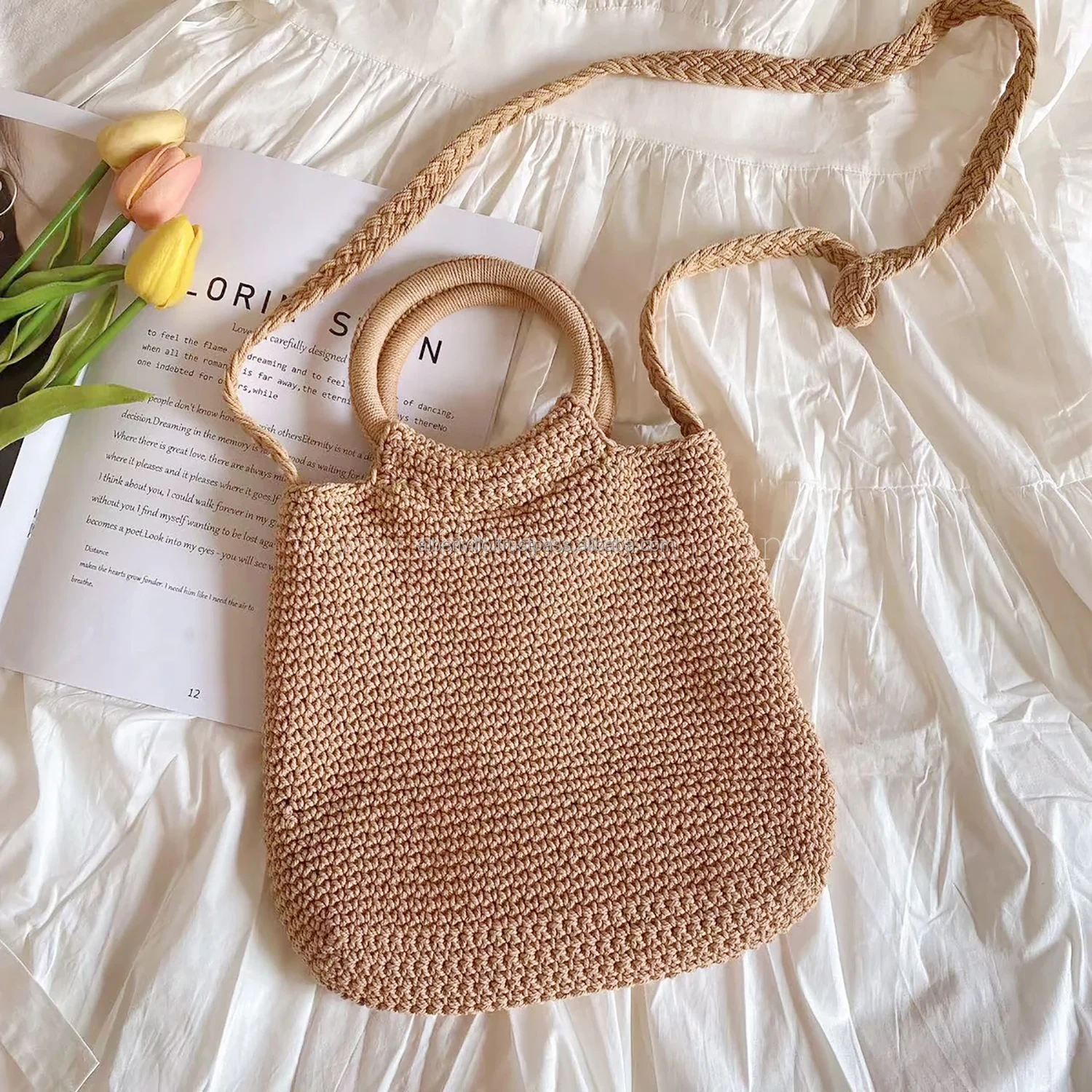 Affordable Crochet Bag Wool Crochet Bags In Different Style Handmade Crochet Bag Easy to Carry from India