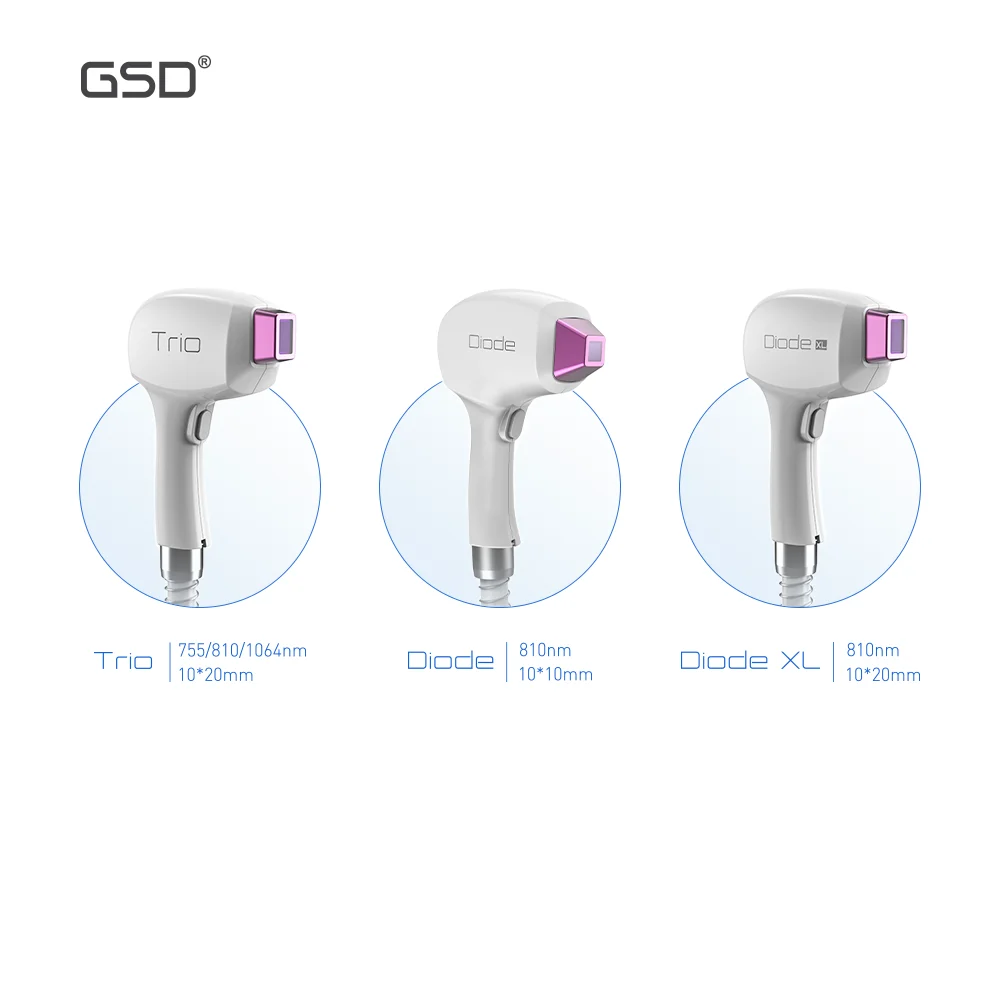 GSD Diode Hair Removal Laser Lumenis Lightsheer Portable 808 Nm Diode Laser Hair Removal High Power Laser Diode 405nm