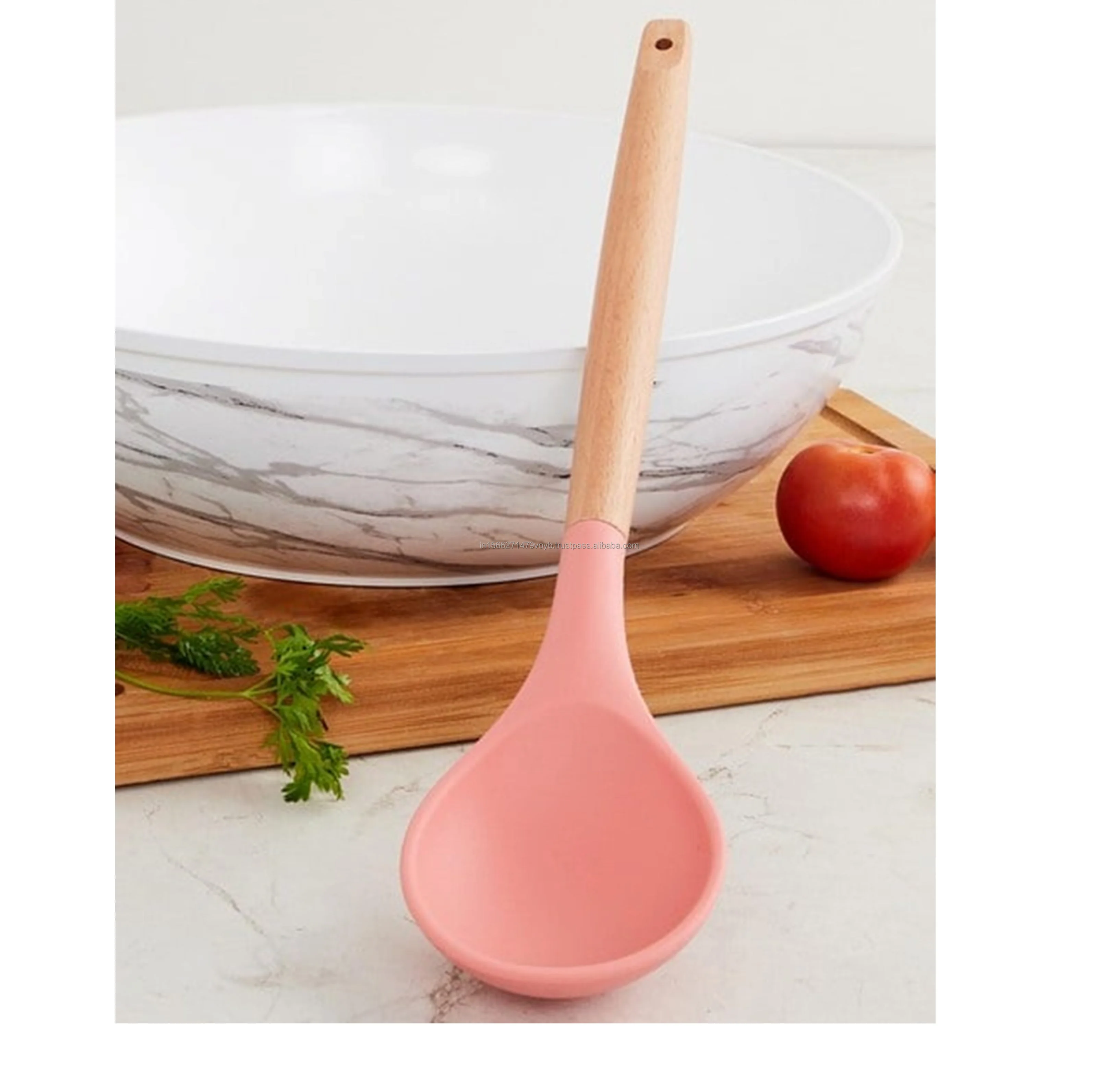 Brown Buy online Human Cartoon Shape Blue Spatula & Basting Brush  Premium Wood Kitchen Utensil Set Handmade Spoon Made In India