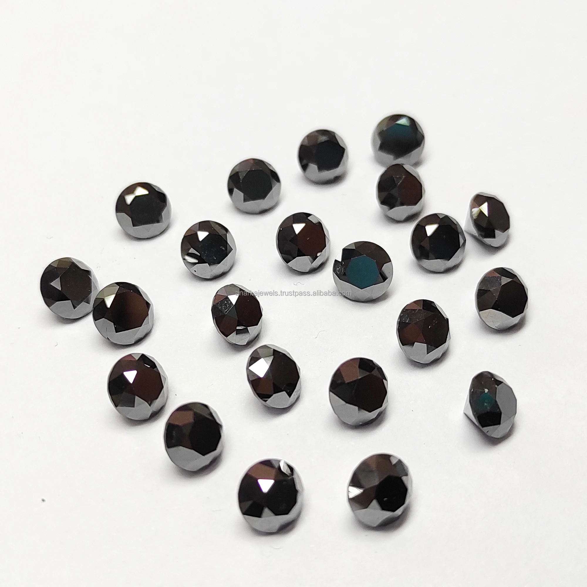 Natural Loose Non Certified Solitaire Real Black Diamond For Jewelry