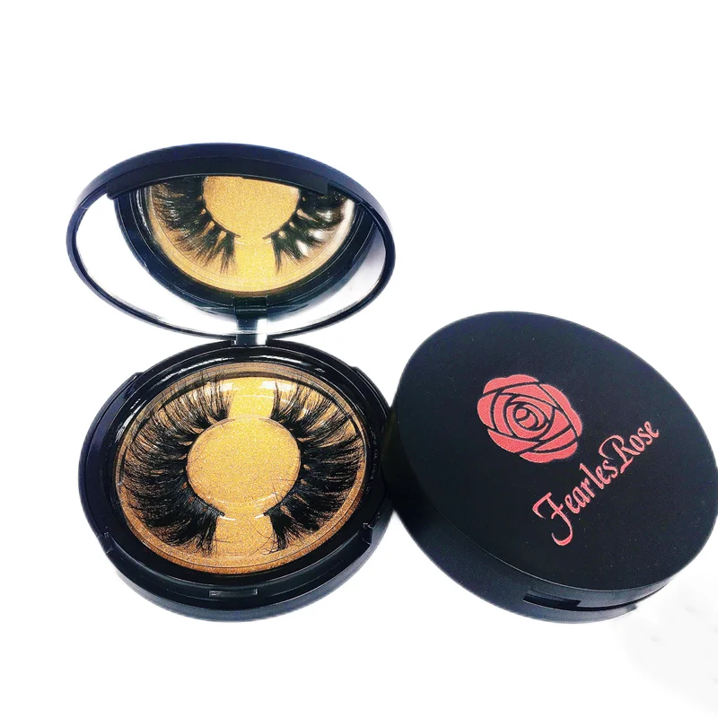 Eyelash vendor customized boxes and logo 3d Mink Eyelash Packaging Box Container wholesale acrylic lash box clear case