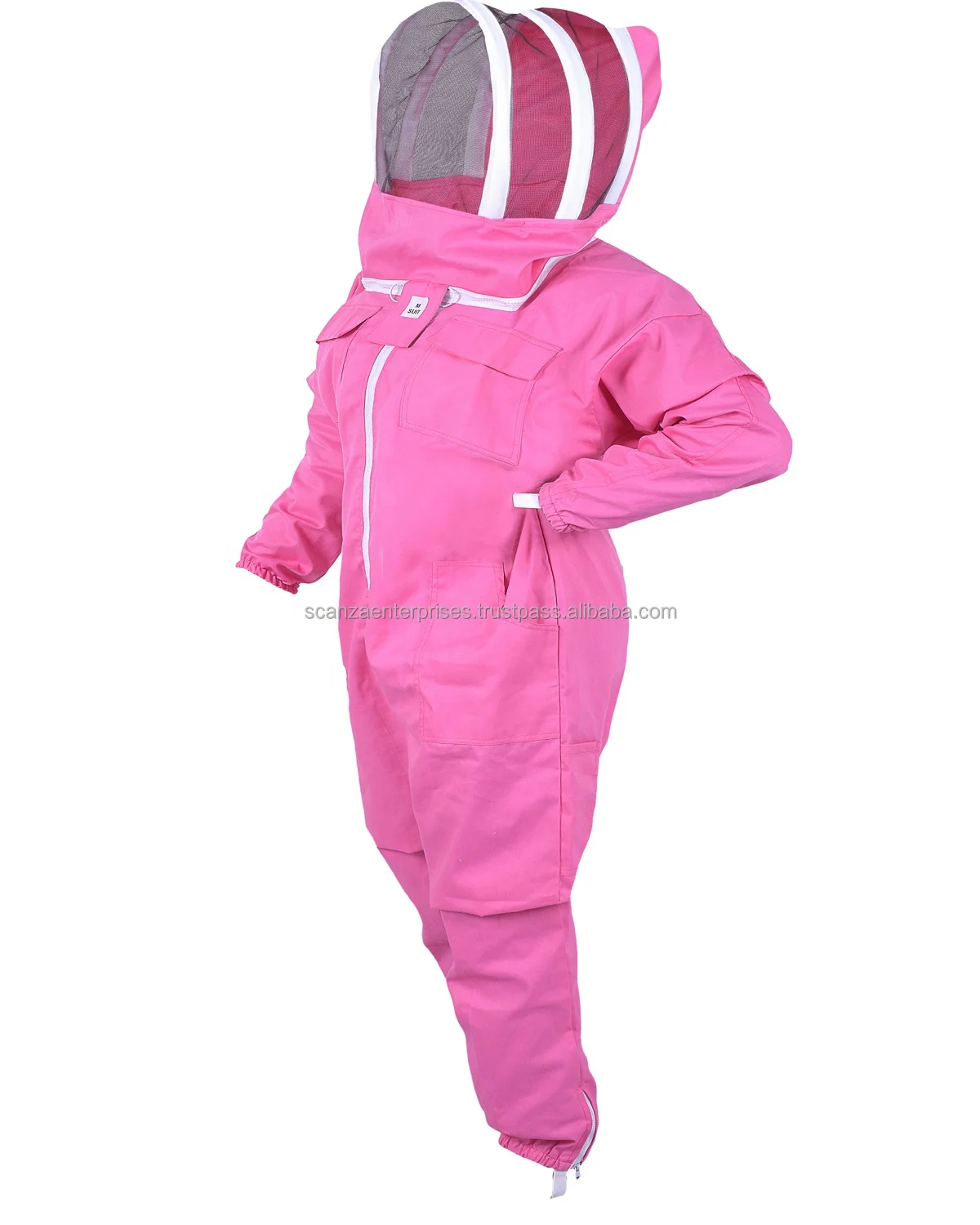 Custom Ladies Beekeeping Suit Ventilated Apiculture Veil Suit Bee Beekeepers Hooded Full Body Coverall Beekeeping Wears