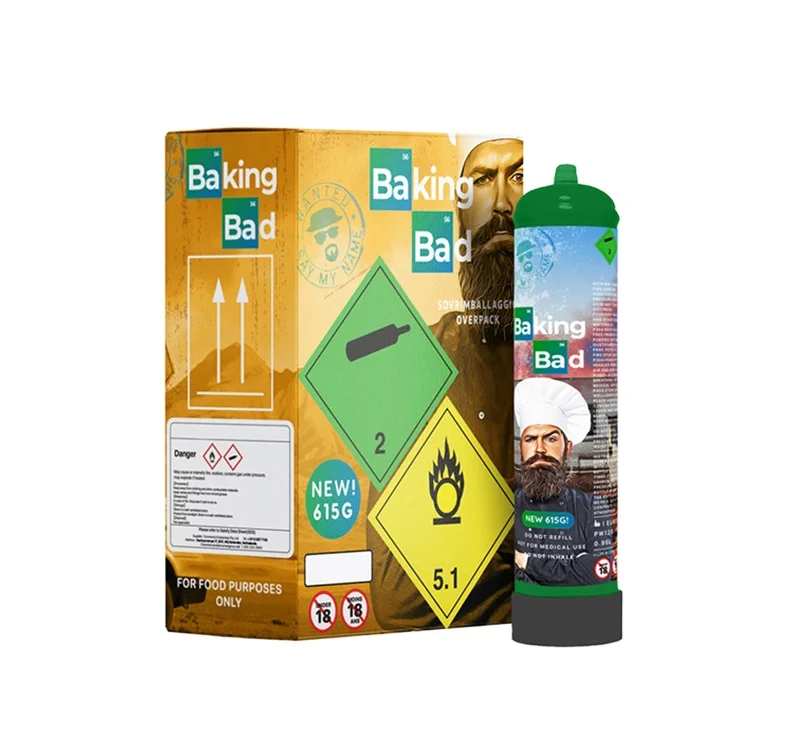 Best Quality 0.95L/615g Baking Bad Cream Charger Canister from USA Origin Manufacturer & Exporter for Bulk Buyers