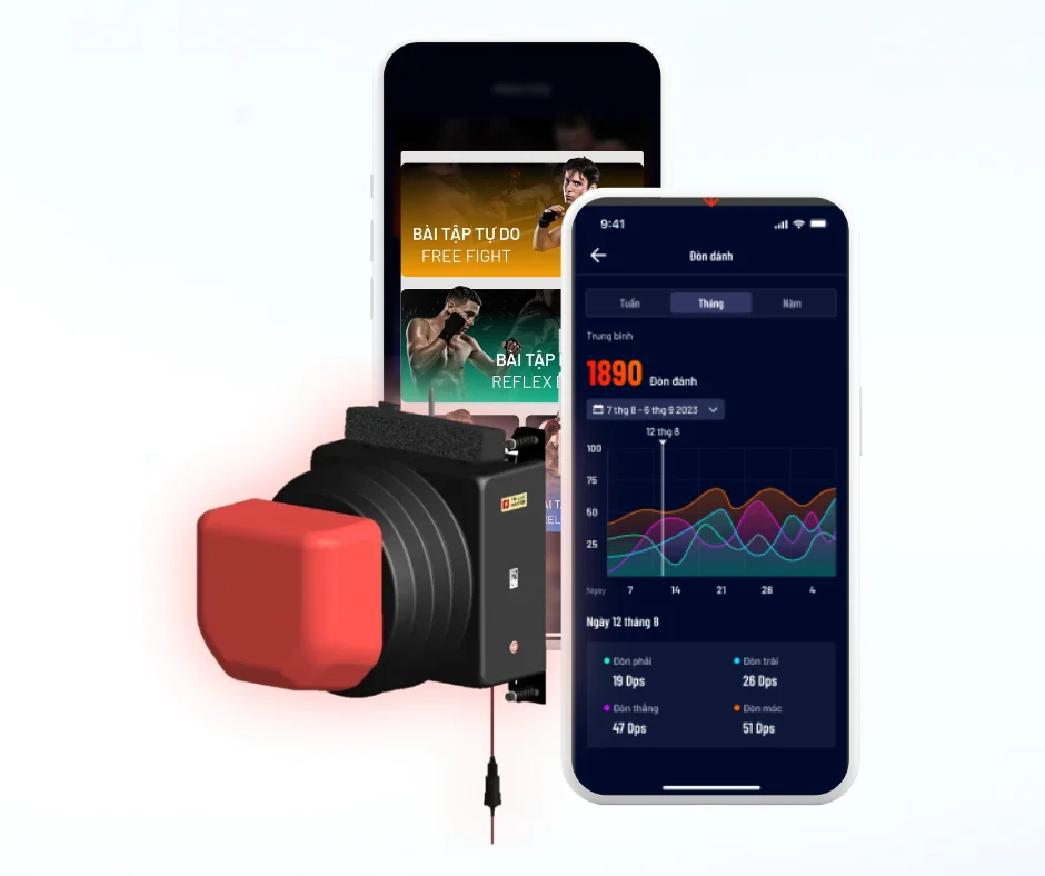 Smart Wall-Mounted Boxing Training Machine with Accurate Punch Measurement, AI Assistant, Music Workouts for All Ages