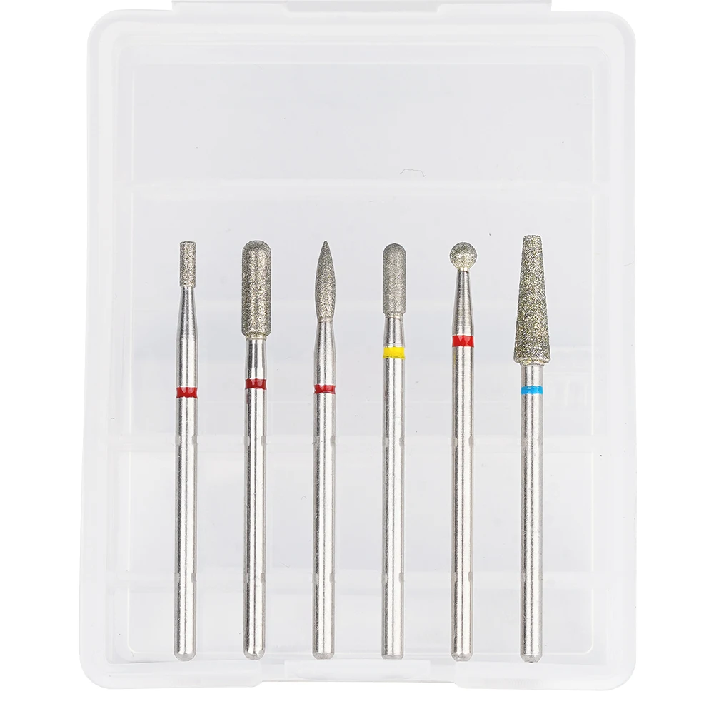 All Size Rounded Top Barrel Shape Fine Diamond Smooth The Cuticle Area diamond nail drill bit