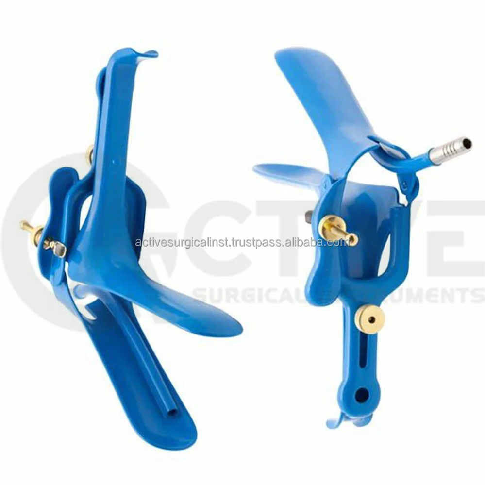 LEEP Graves Vaginal Speculum With Smoke Evacuation Tube LETZ Coated Stainless Steel Gynecology Speculum Small Medium Large