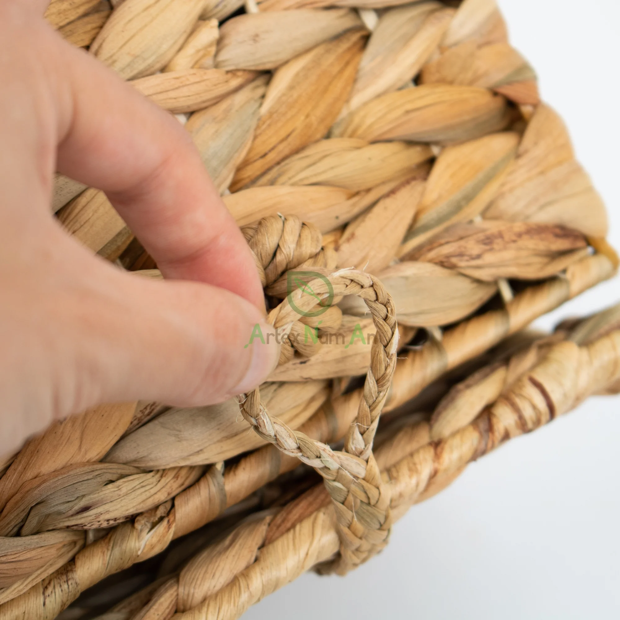 Квадратная гиацинтовая коробка для салфеток/тканая маленькая из папиросной бумаги/плетеная салфеток