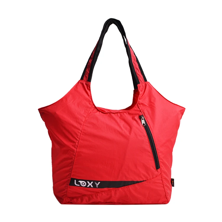 Rpet Tote Bag Large Capacity custom logo polyester gym bag shopping Bag with holder yoga mat handbag for women