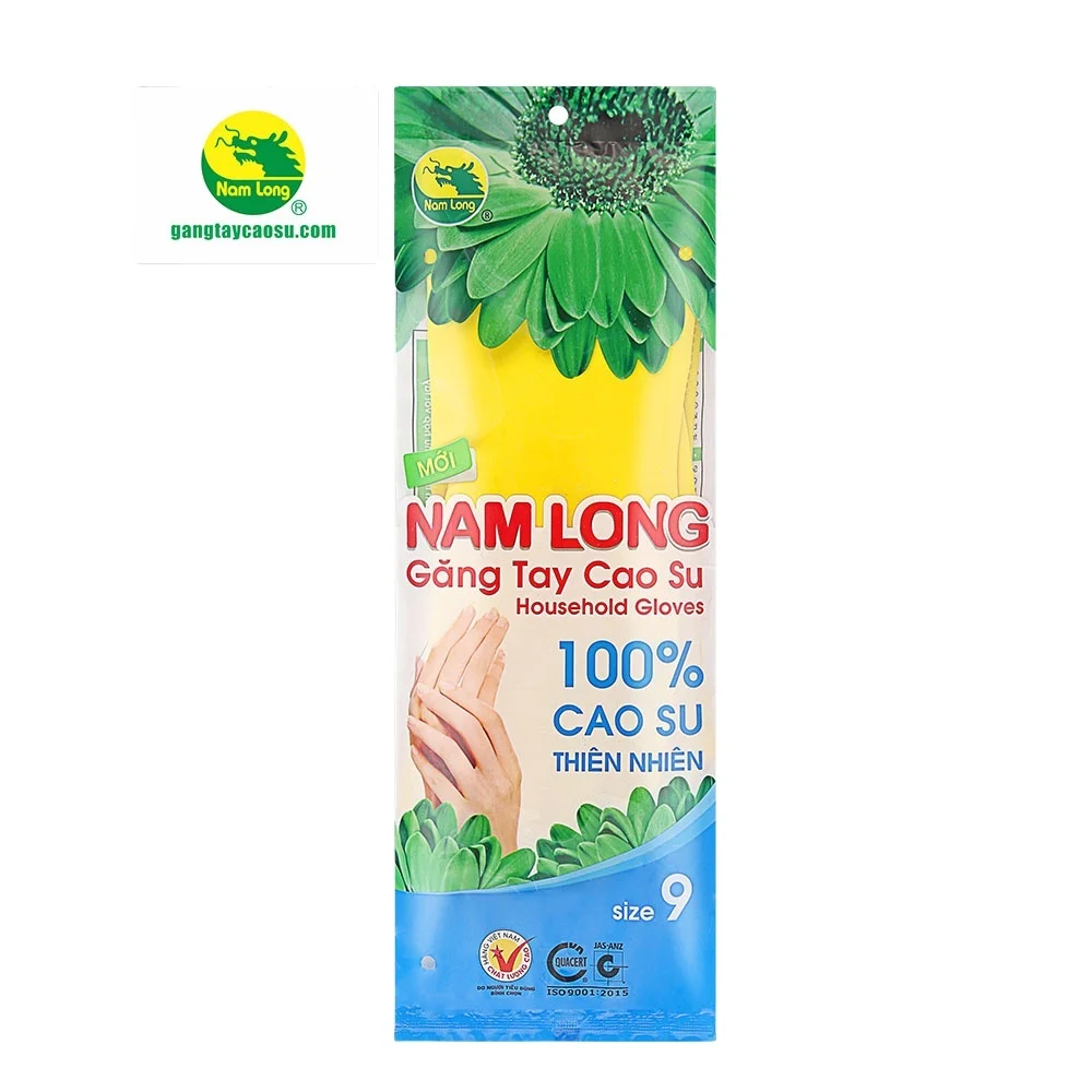 Средние резиновые перчатки Nam Long продукт высшего качества из Вьетнама высококачественные вьетнамские товары высокого благоприятные для кожи