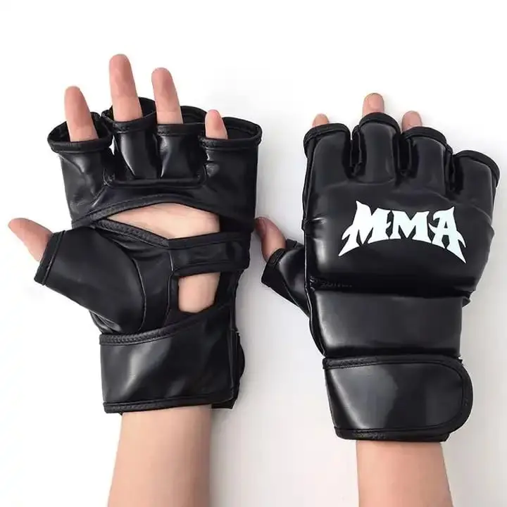 MMA Half Finger Ufc Mma Gloves Sparring Gloves Accept OEM High Quality Kicking Boxing grappling Gloves