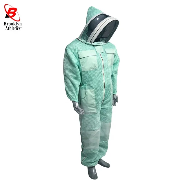 Beekeeping Cotton Coverall hooded ventilated beekeepers cloth