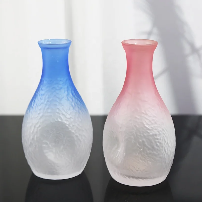 Japanese Glass Sake Set Yellow Rice Wine Warmer Household Plum Wine Cup and Baijiu Dispenser