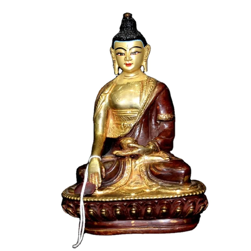 Home Decor Brass Statue Bronze Nepal Handicraft Buddha Figurine Top Quality Brass Religious SCULPTURE Metal Art for Sale