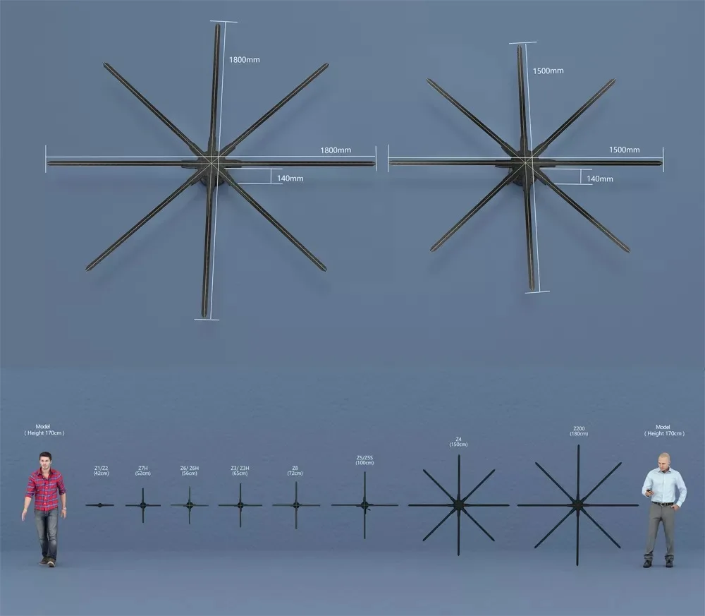 65cm led fan hologram 3d hologram display