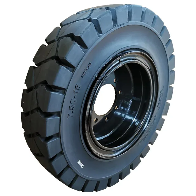 Deeper Pattern Tread 7.50-15 7.50-16 Forklift Solid Rubber Tire from China Origin