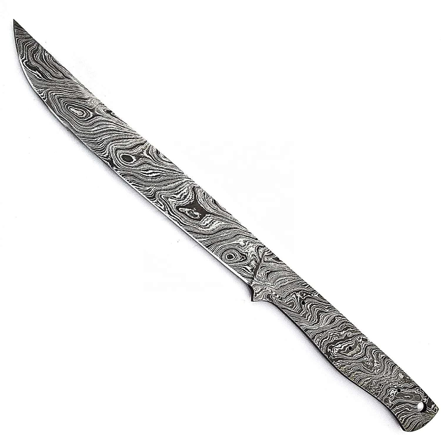 Damascus Blank Blade Fish Fillet Hand Forged 13.50 inches for Fishing Hunting Knife