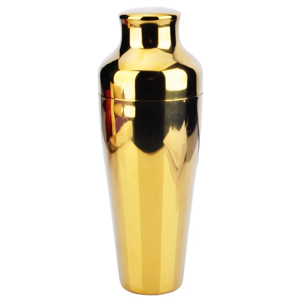 Bartender Tools stainless steel cocktail shaker bar Accessories set cocktail Gold Plated Calabrese Shaker 500ml