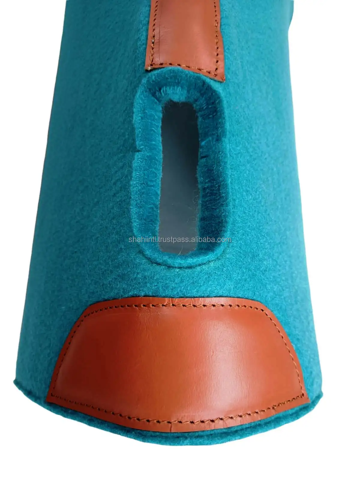 Хит продаж изготовленные на заказ 18 мм легкие бирюзовидные подушечки для седла лошади из натуральной коричневой кожи с логотипом синтетического войлока индивидуальная упаковка