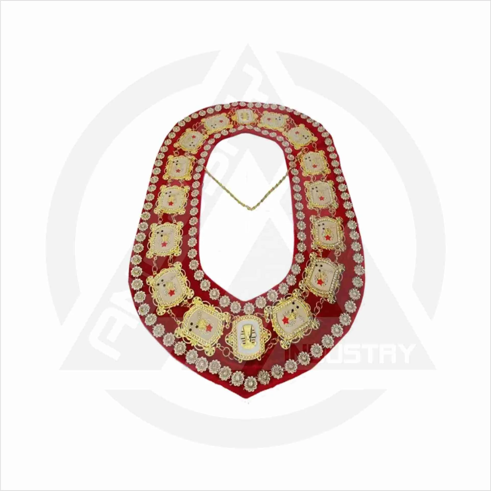 High Quality Masonic Regalia Free Masonry Chain Collar Custom Design Style OEM Per Demand