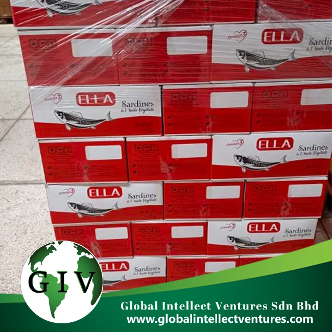 Canned sardine in vegetable oil 125g cans manufactures canned sardines from Morocco in vegetable oil, wholesale price