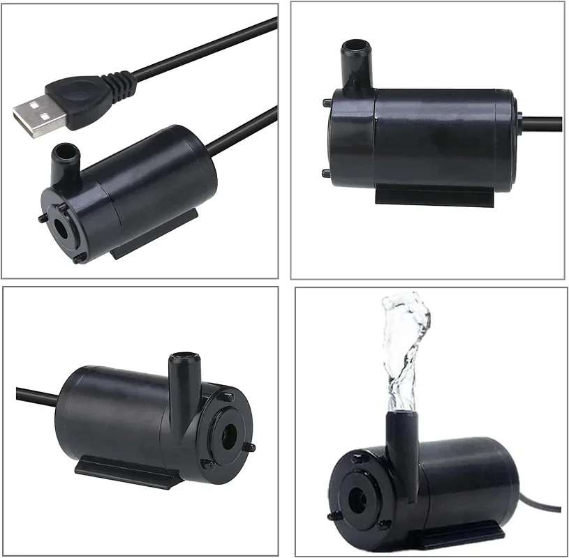 USB погружной насос 1 м линия постоянного тока низкого напряжения ультра-тихий микро мини небольшой водяной 3V5V6V