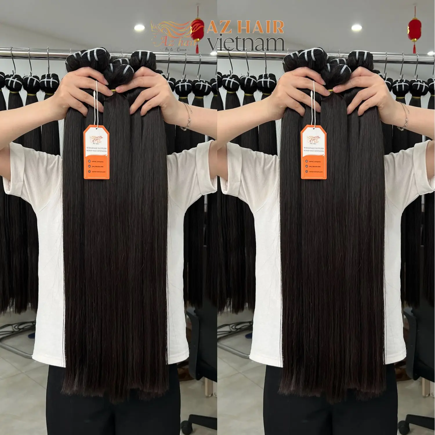 Ready To Ship Now Hair Extensions With Closure Vietnamese Super Double Drawn Natural Bone Straight Raw Hair Business