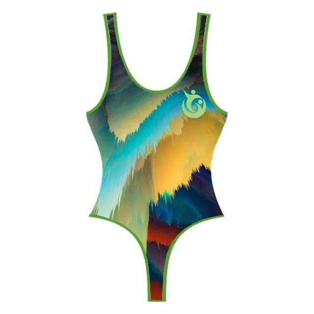 80% polyester 20% spandex new design 2023 Women one piece body suit 1 piece sexy bikini swim wear hot beach wear bathing wear