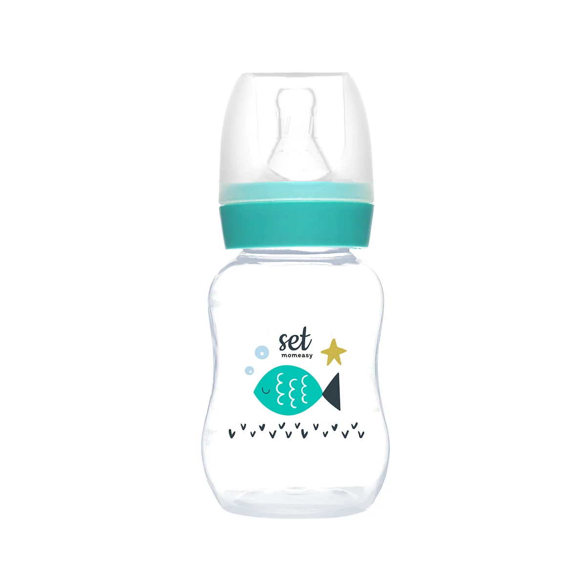 Hot selling Wholesale Baby Milk Bottle 120ml Baby Feeding Bottle easy to assemble with BPA free
