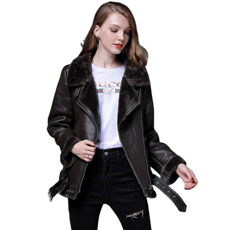 CUSTOM best wholesale In Cheap Price Top Quality cheap Customized OEM service Women fur leather jacket