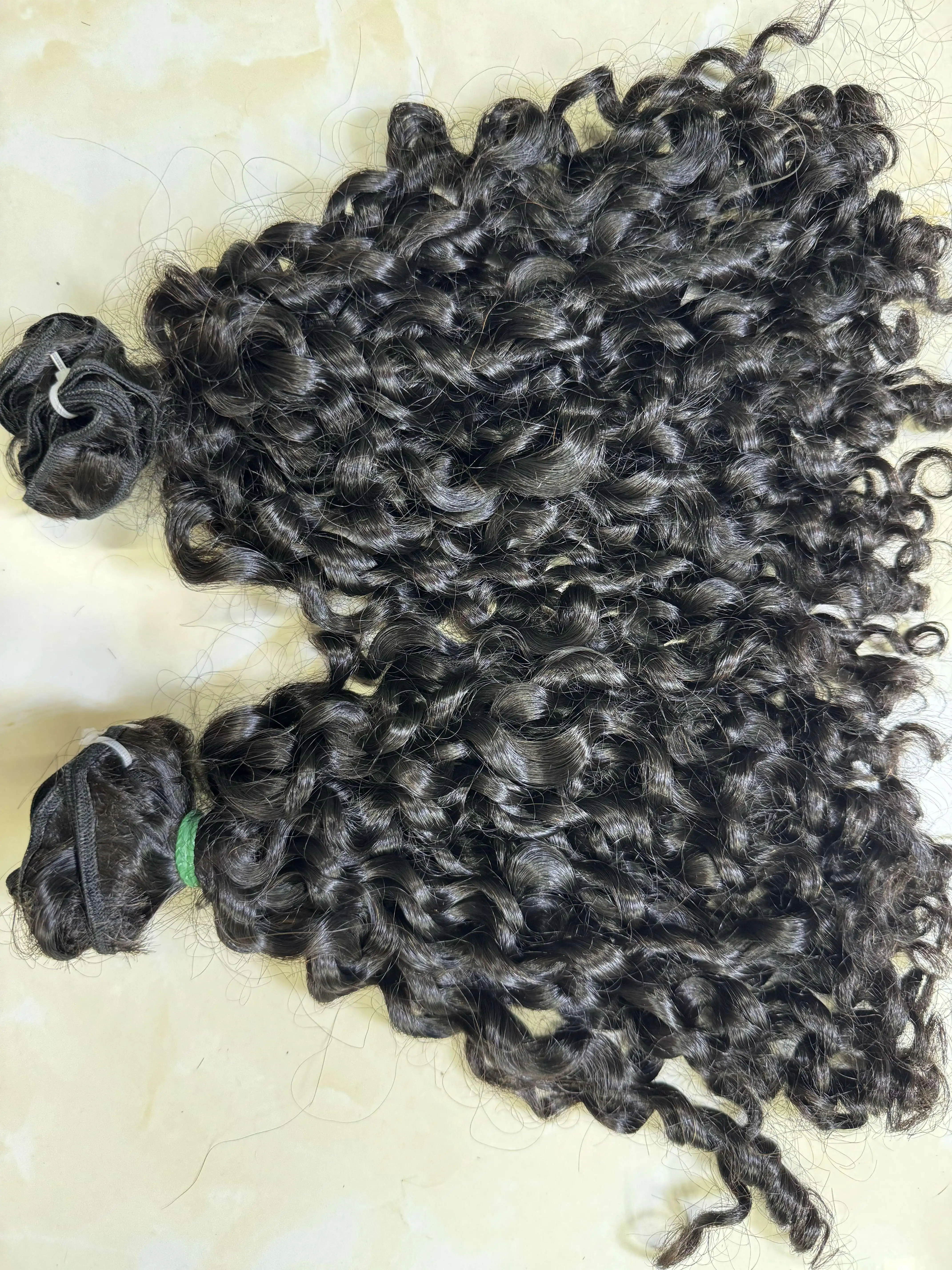Wholesale 100% Weft Raw Burmese Curly Human Hair Weave Bundles Virgin Burmese Hair