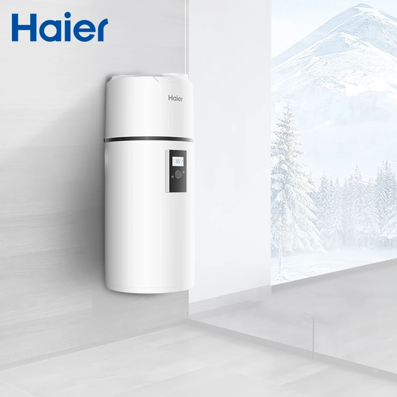Haier Low Noise Wifi Control Residential R290 Air Source Heat Pump Air Energy All In One Hot Water Heater