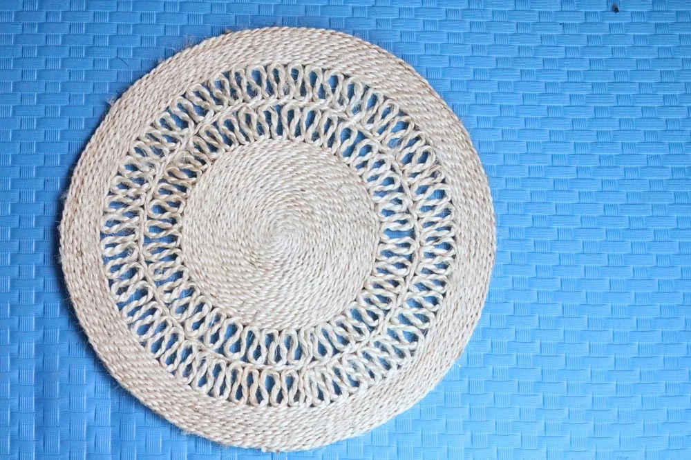 Eco Friendly Natural Fiber Jute Place Mats for Table Decoration home decoration Handmade Jute Mats and Pads rugs