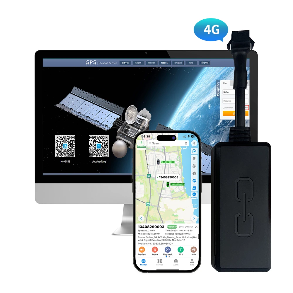 Gps Tracker For Car With Accurate Positioning Long Standby Battery Car Tracker