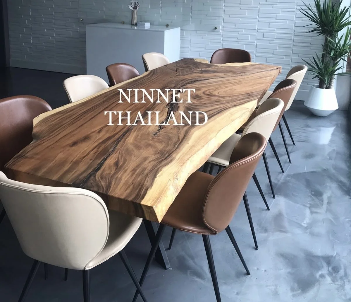 Wood dining , Acacia wood , Monkey Pod wood Good quality live edge acacia walnut slabs wood rustic dining table top Custom Made