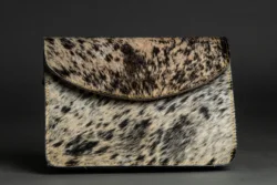 Brown and White Leather Sling Bag Large Cowhide Bag Cow Hide Leather Bag Premium Quality