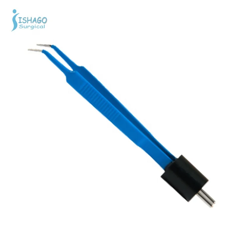 ISO CE Certified US Curved McPherson Bipolar Forceps Electrosurgical Instruments US Ophthalmic Bipolar Forceps